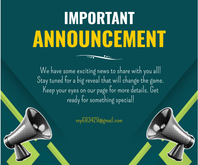 Announcement Template | PosterMyWall