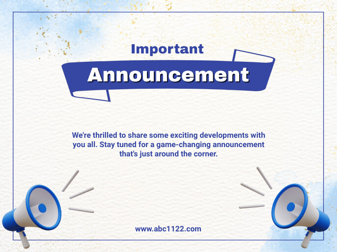 Announcement Template PosterMyWall Announcement Template PosterMyWall