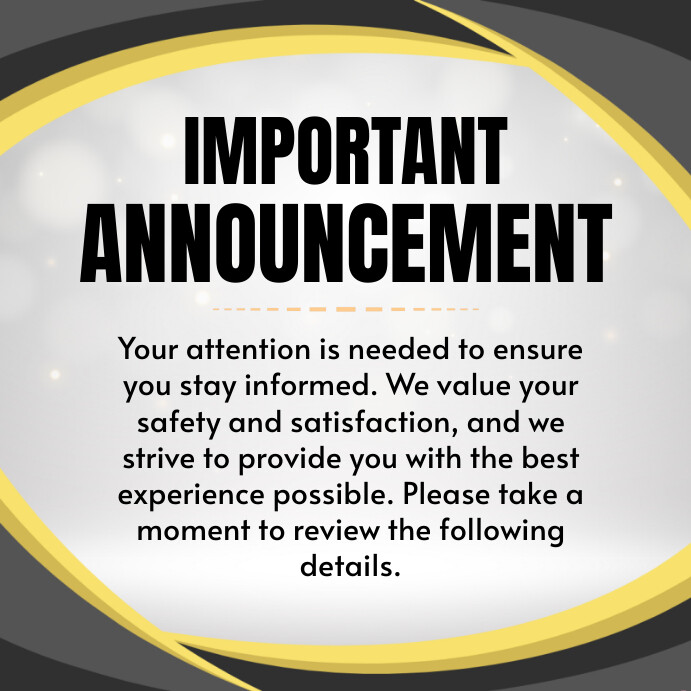 Modèle Announcement | PosterMyWall