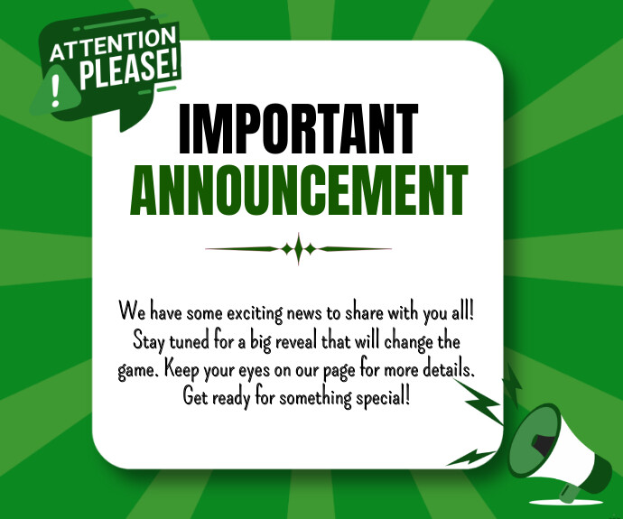 Announcement Template | PosterMyWall