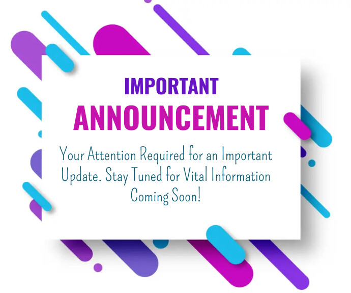 Announcement Template | PosterMyWall