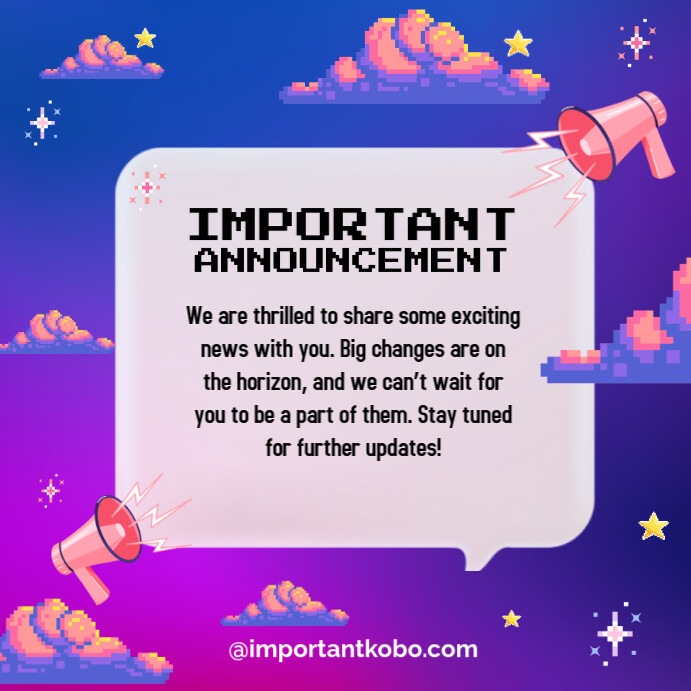 Copy of announcement | PosterMyWall
