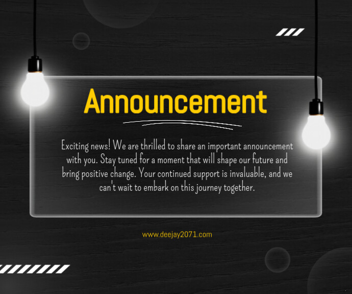Announcement Template | PosterMyWall