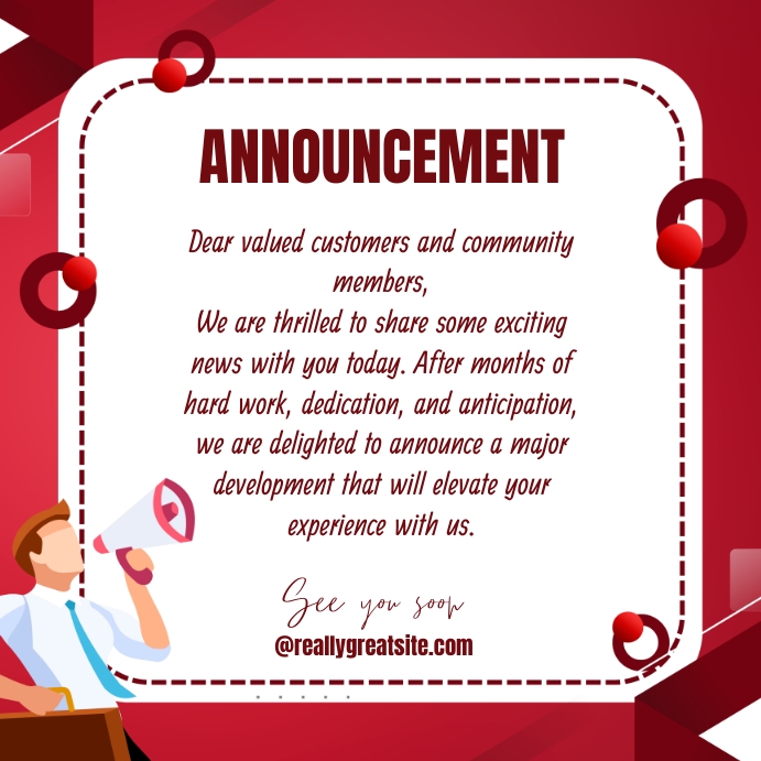 Announcement Template | PosterMyWall