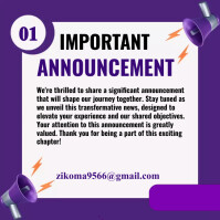 Announcement Template | PosterMyWall
