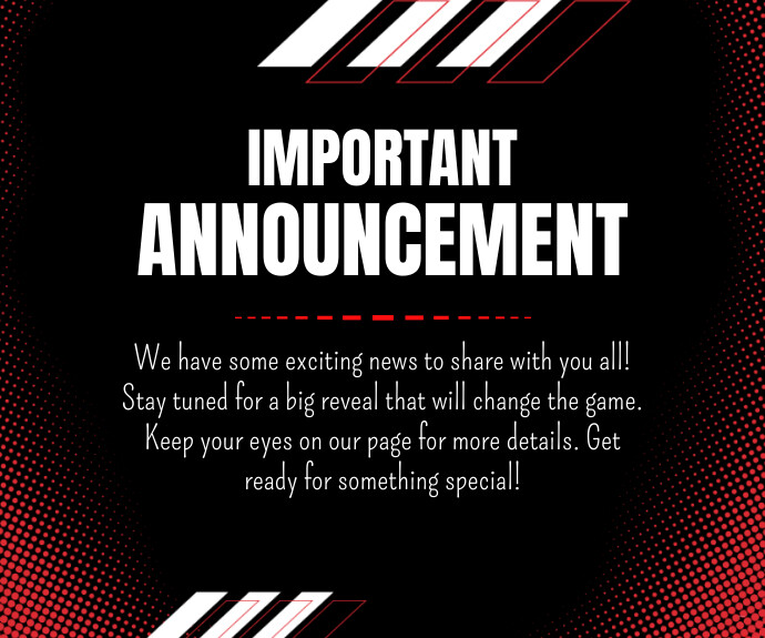 Announcement Template | PosterMyWall