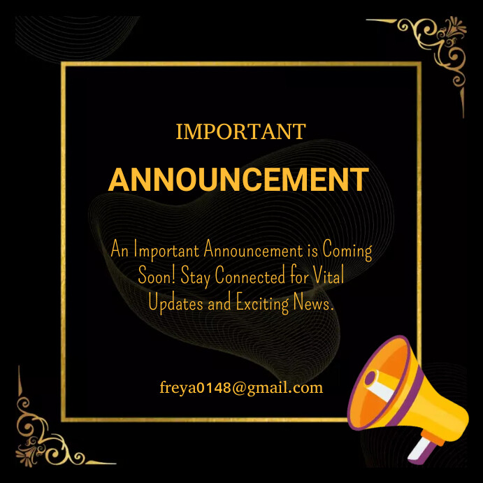 Plantilla de Announcement | PosterMyWall