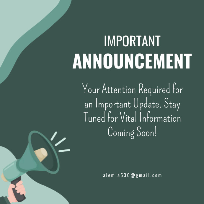 Announcement Template | PosterMyWall