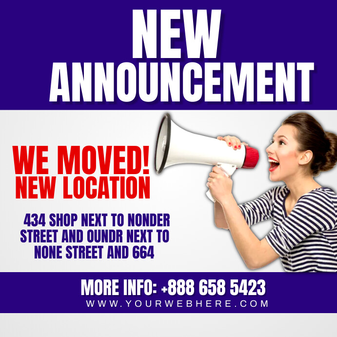 Announcement Template | PosterMyWall