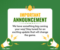 Notice Maker Announcement Template | PosterMyWall