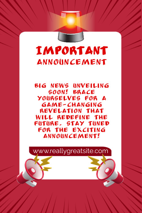Announcement Template | PosterMyWall