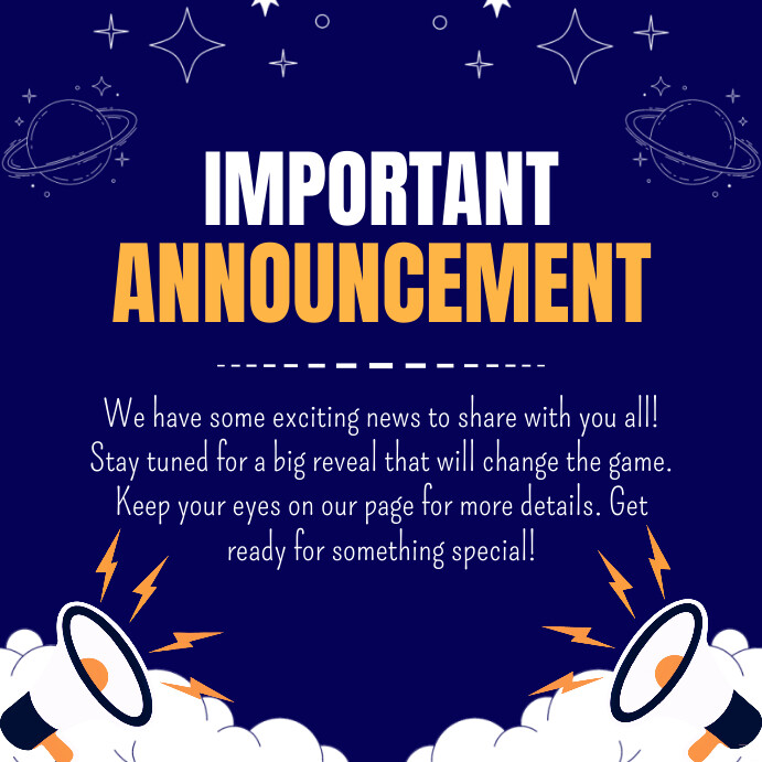 Announcement Template | PosterMyWall