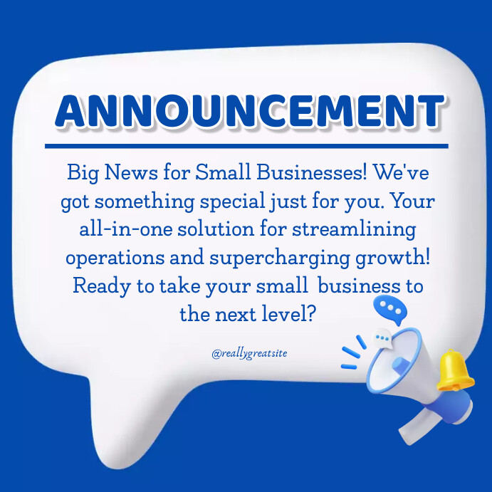 Announcement Template | PosterMyWall