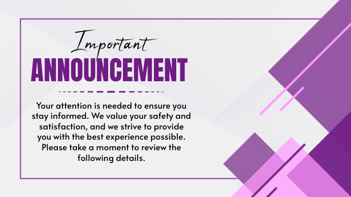 Announcement Template | PosterMyWall