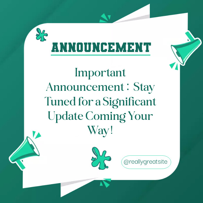 Announcement Flyer Template | PosterMyWall