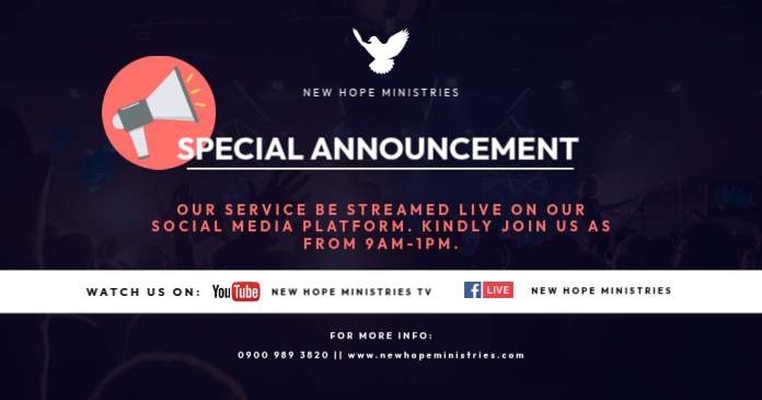 Live Streaming Announcement Template | PosterMyWall