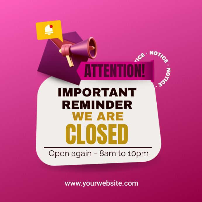 announcement post template