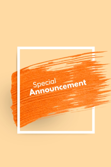 Announcement Poster Template | PosterMyWall