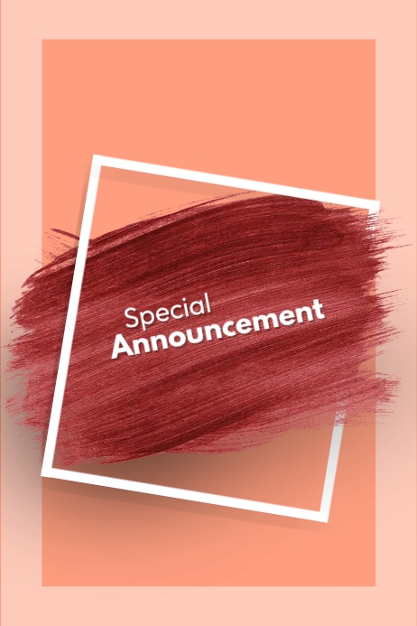 Announcement Poster Template | PosterMyWall
