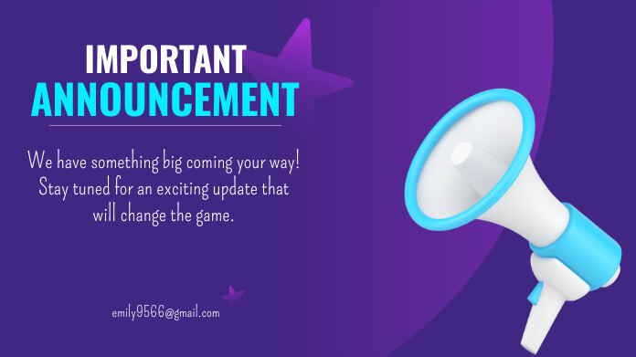 Announcement poster Template | PosterMyWall