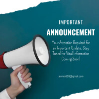 Notice Maker Announcement template | PosterMyWall