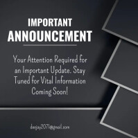 Notice Maker Announcement template | PosterMyWall