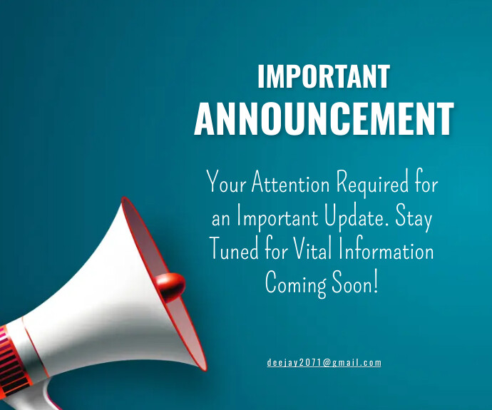 Announcement template | PosterMyWall