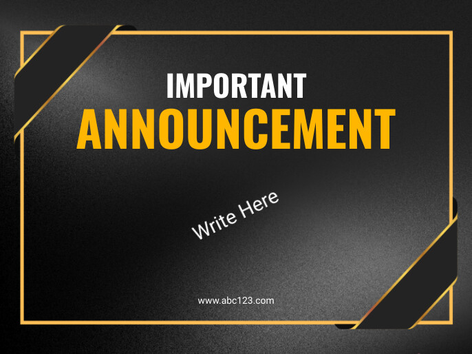 Announcement template | PosterMyWall