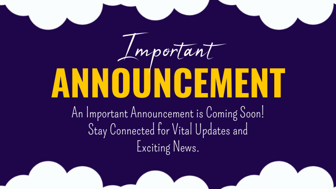 Announcement template | PosterMyWall