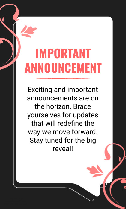 Announcement Template PosterMyWall Announcement Template PosterMyWall