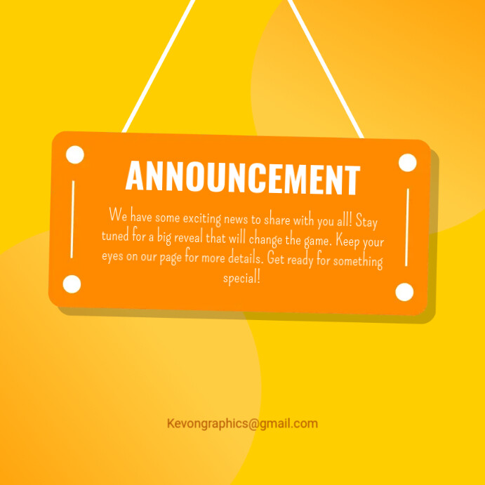 Plantilla de Announcement Template PosterMyWall Plantilla de Announcement Template PosterMyWall