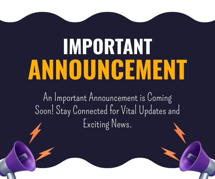Announcement template | PosterMyWall