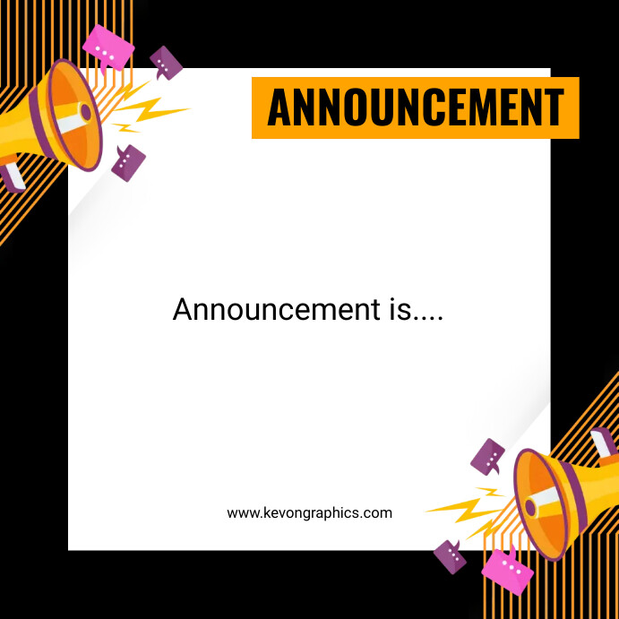 Announcement Template PosterMyWall Announcement Template PosterMyWall