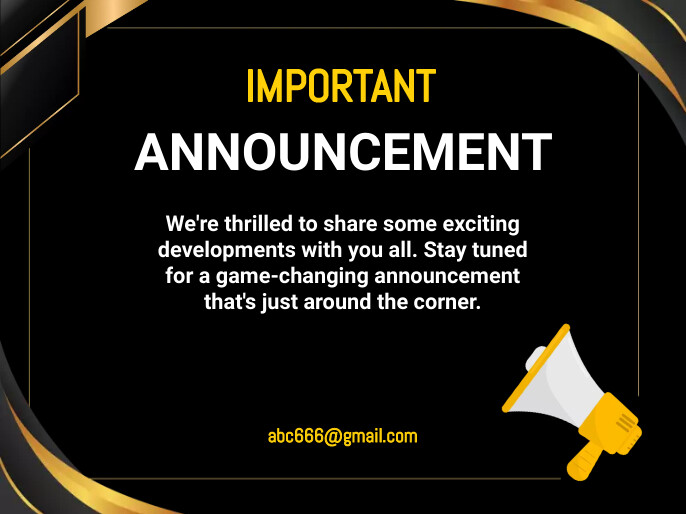 Announcement Template PosterMyWall Announcement Template PosterMyWall