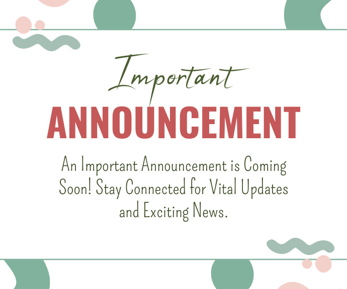 Plantilla de Announcement template | PosterMyWall