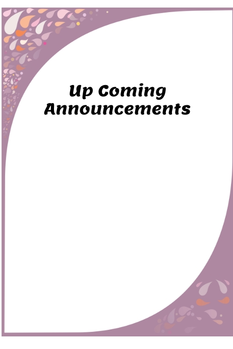 Announcements Template | PosterMyWall