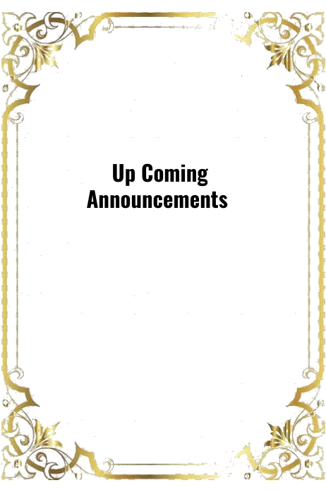 Announcements Template Poster