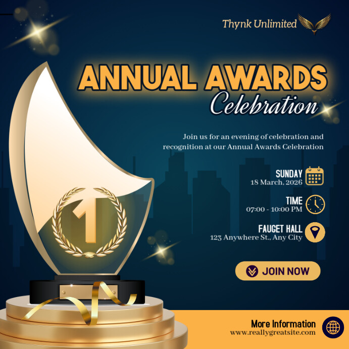 Annual Award Celebration Template | PosterMyWall
