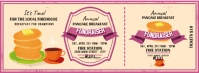 Annual Breakfast Fundraiser Ticket Facebook Cover template