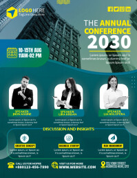 annual business conference Flyer (US Letter) template