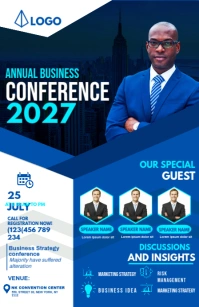 annual business conference Half Page Wide template