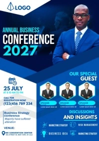 annual business conference A3 template
