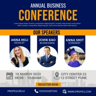 annual business conference Cuadrado (1:1) template