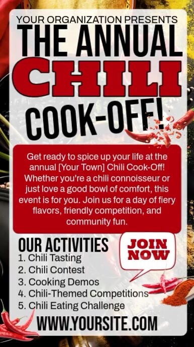 Annual Chili Cook Off Template | PosterMyWall