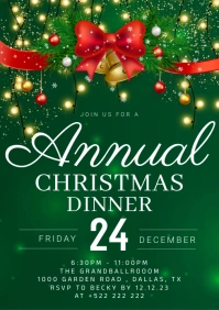 ANNUAL CHRISTMAS DINNER A3 template