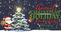 Annual Christmas Holiday Ads Обложка мероприятия для Facebook template