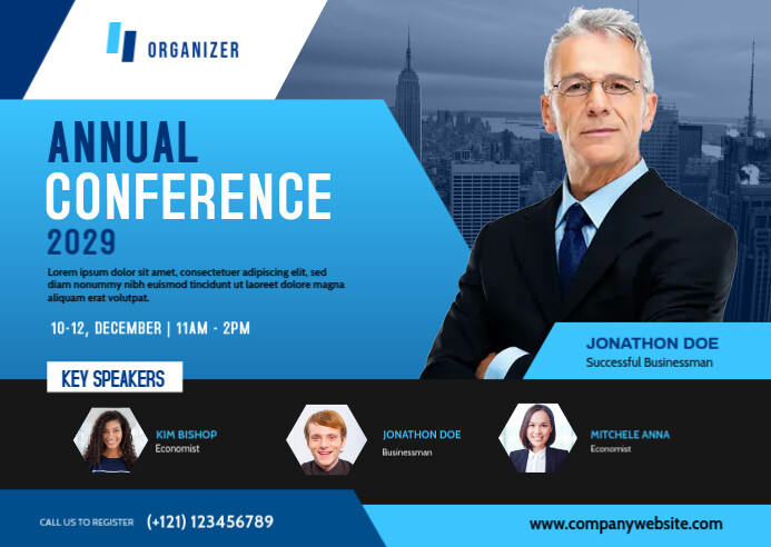 Annual Conference Banner Template | PosterMyWall