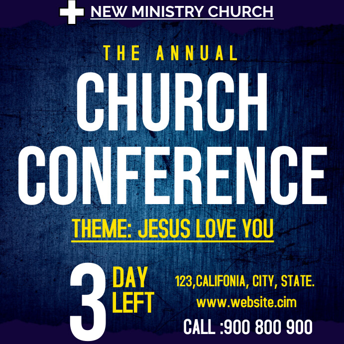 Annual conference church design template | PosterMyWall