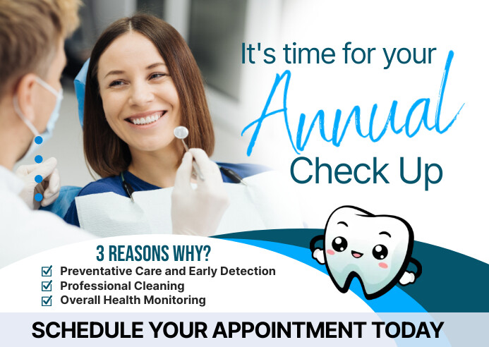 Annual Dental Check Up Template | PosterMyWall