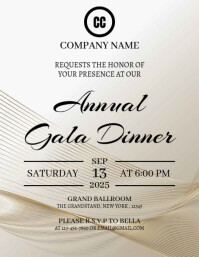 Annual Gala Dinner Flyer (US Letter) template